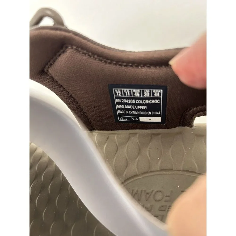 New Skechers Mens Relaxed Fit Tresmen Garo Chocolate Sz‎ 12